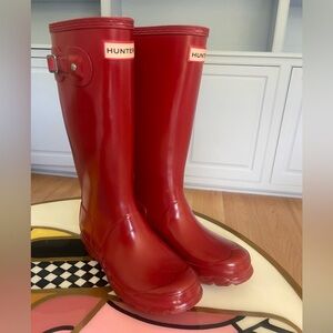 RED HUNTER BOOTS TALL Women’s size 5, 35/35 UK3